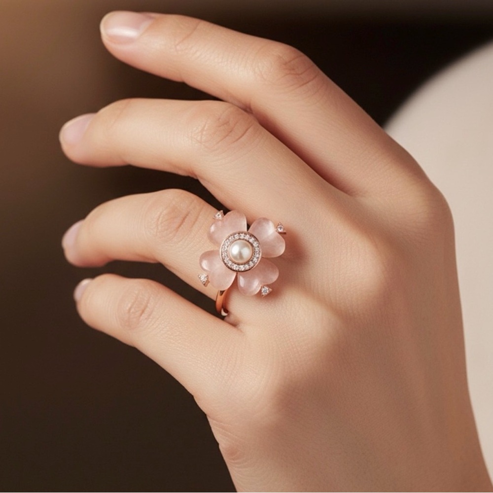 KATE SPADE NEW YORK SPADE FLOWER RING - Picture 3 of 13